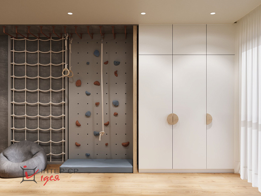 Стильная детская для мальчика, 17 м2