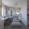 Детская комната для девочки, 9.2 м²
