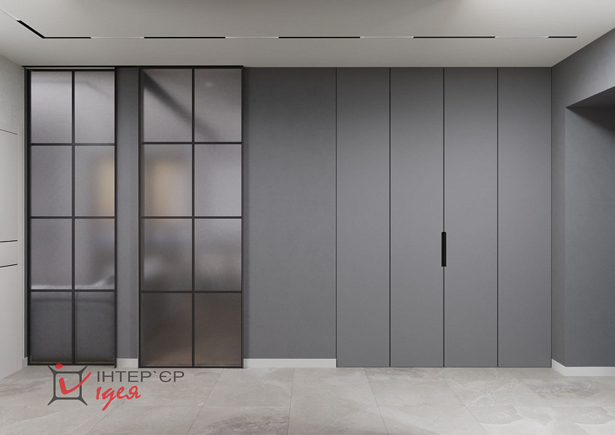 Прихожая 13,5 м2 в стиле своевременный минимализм