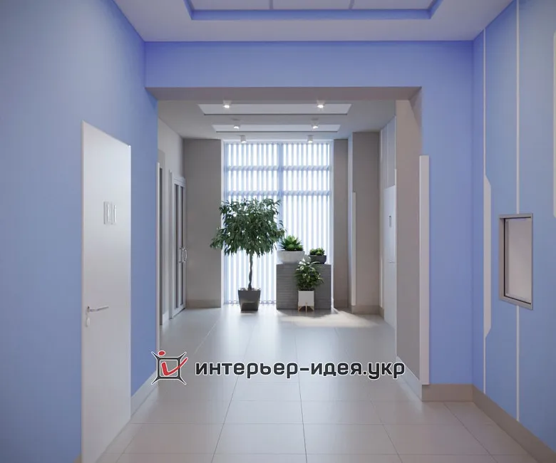 Дизайн коридора Медицинского центра