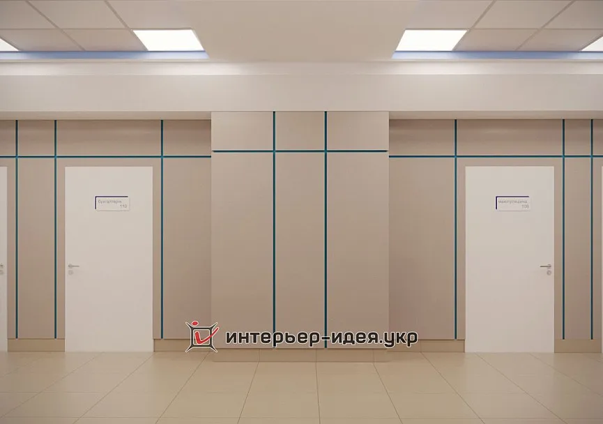 Дизайн коридора Медицинского центра