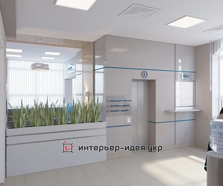 Дизайн холла Медицинского центра
