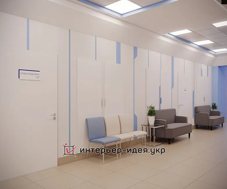 Дизайн коридора Медицинского центра