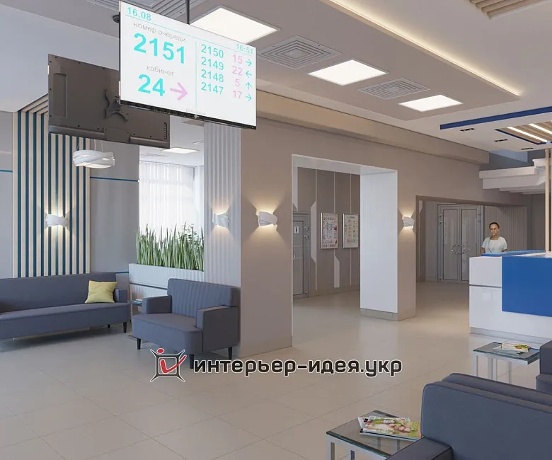 Дизайн холла Медицинского центра