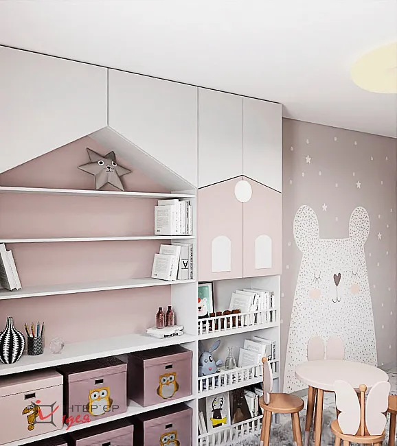 Дизайн детской комнаты 15 м2 для маленькой хозяйки