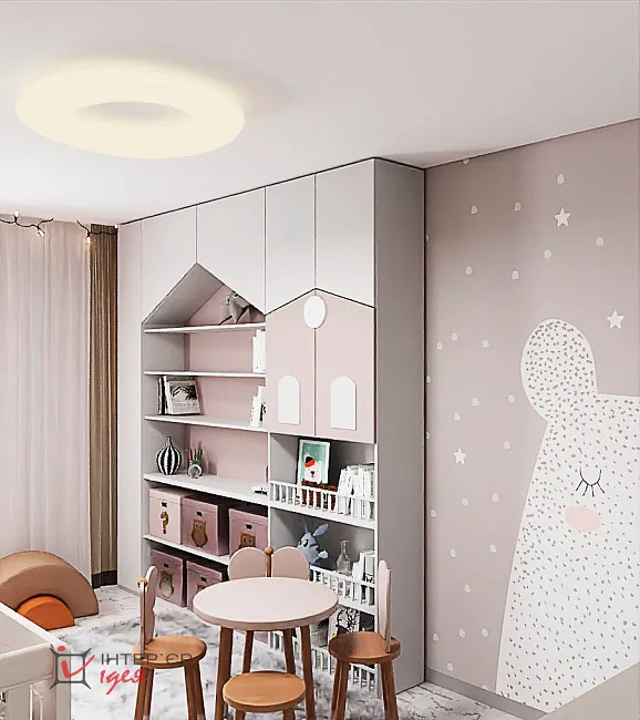 Дизайн детской комнаты 15 м2 для маленькой хозяйки