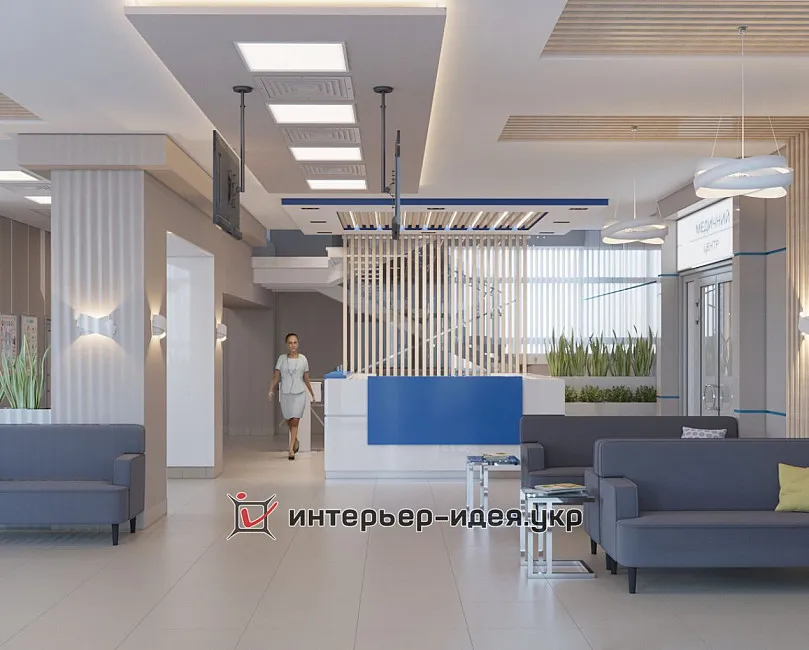 Дизайн холла Медицинского центра