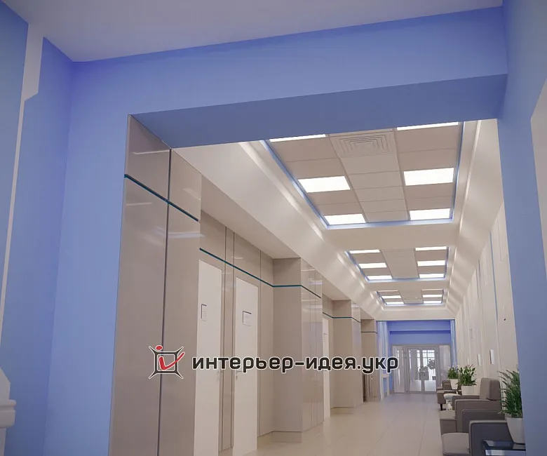 Дизайн коридора Медицинского центра